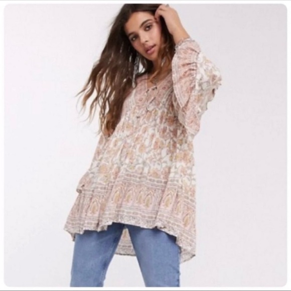 Free People MOONLIGHT DANCE TUNIC SIZE SMALL NWT - Picture 2 of 16